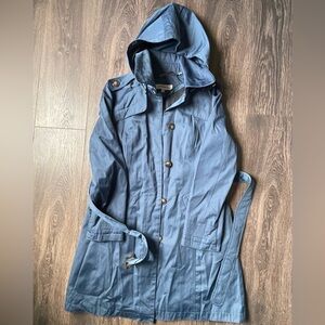 Blue Women’s Trench Coat - Size S